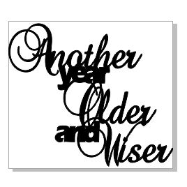 ANOTHER YEAR OLDER AND WISER 48 X 43 pack 10